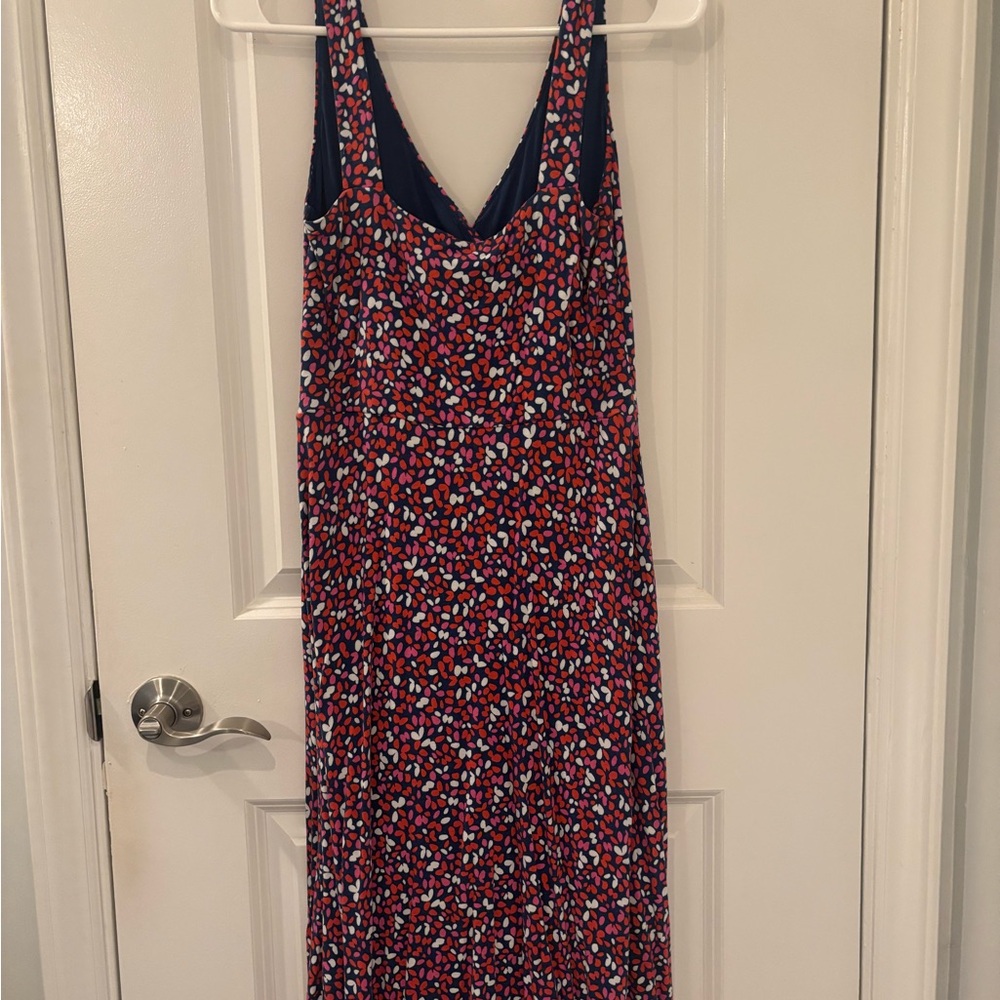 Boden Multicolor Patterned Midi Dress - Picture 4 of 4